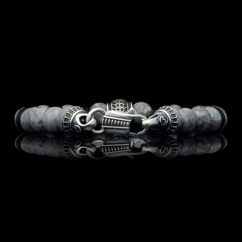 Men's Newport Silver Agate Bracelet - BB49 SLA-William Henry-Renee Taylor Gallery