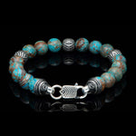 Men's Seaside Blue Agate Bracelet - BB50 BLA-William Henry-Renee Taylor Gallery