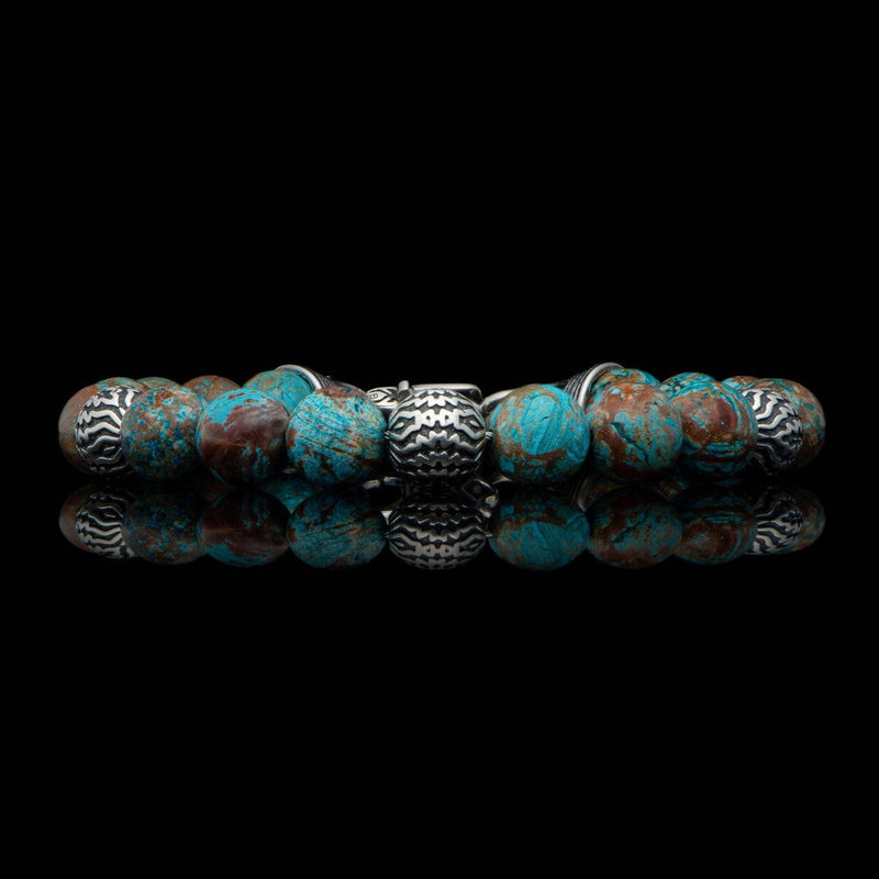 Men's Seaside Blue Agate Bracelet - BB50 BLA-William Henry-Renee Taylor Gallery