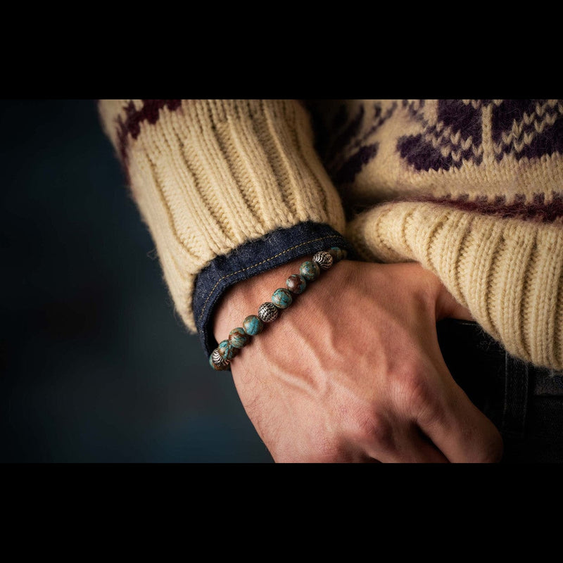 Men's Seaside Blue Agate Bracelet - BB50 BLA-William Henry-Renee Taylor Gallery