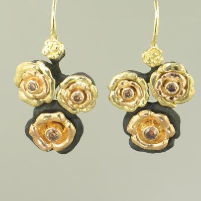 Bee Diamond Gold Earrings - 29E5-1-3GGS-Y/W/ST-Sarah Graham-Renee Taylor Gallery