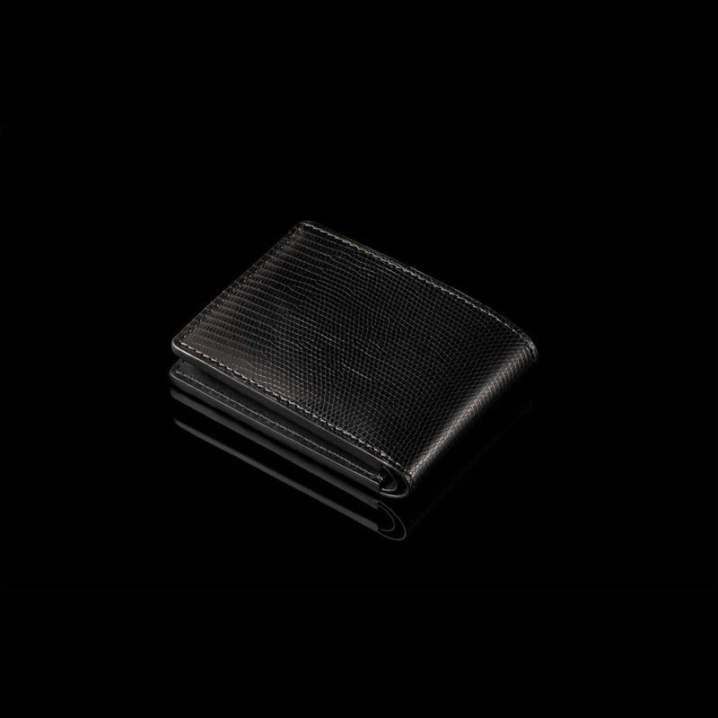 Bi-Fold Midnight Lizard Wallet - BF LIZ BLK-William Henry-Renee Taylor Gallery