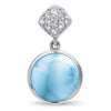 Bliss Round Necklace - Nblis00-00-Marahlago Larimar-Renee Taylor Gallery