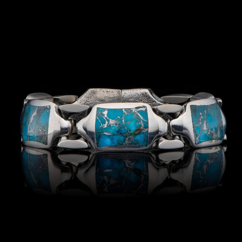 Men's Turquoise Retro Bracelet - BR13 TQ-William Henry-Renee Taylor Gallery