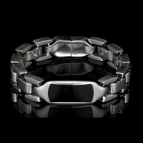 Men's Black Jade Identity Bracelet - BR24 BLK J-William Henry-Renee Taylor Gallery