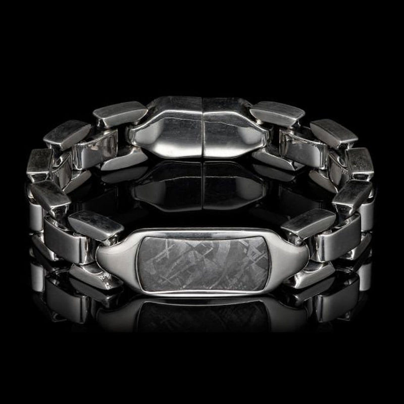 Men's Meteorite Identity Bracelet - BR24 MET-William Henry-Renee Taylor Gallery