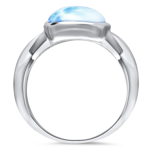 Brie Ring - Rbrie00-00-Marahlago Larimar-Renee Taylor Gallery