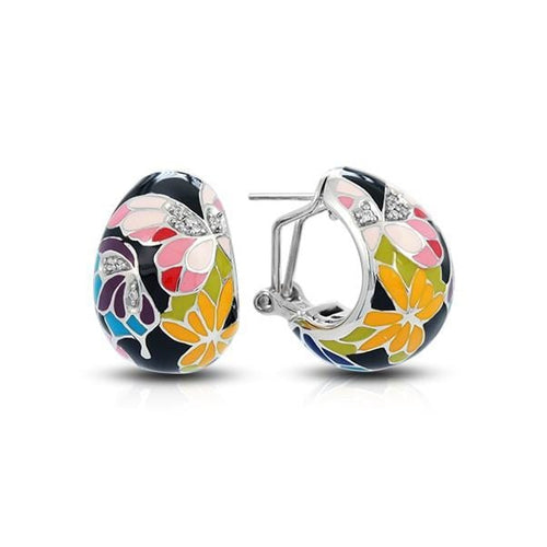 Butterfly Kisses Black Earrings-Belle Etoile-Renee Taylor Gallery