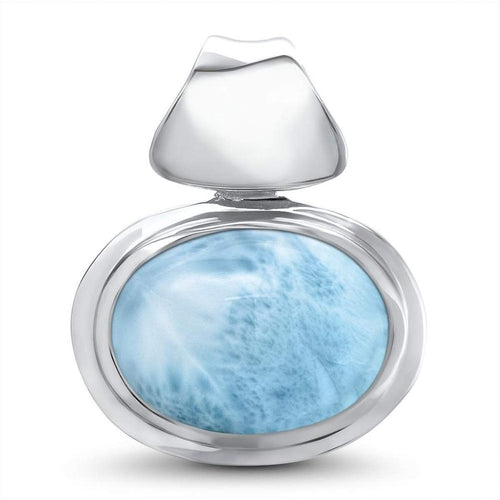 Caressa Necklace - Ncare00-ch-Marahlago Larimar-Renee Taylor Gallery