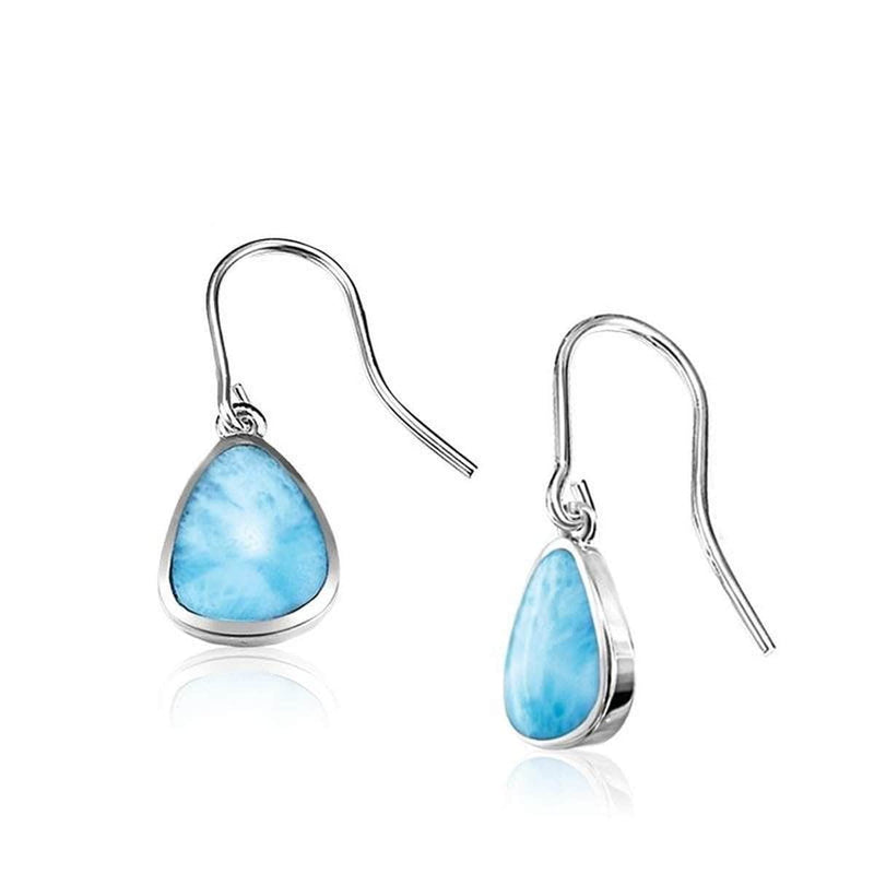 Cheyenne Earrings - Echey00-00-Marahlago Larimar-Renee Taylor Gallery