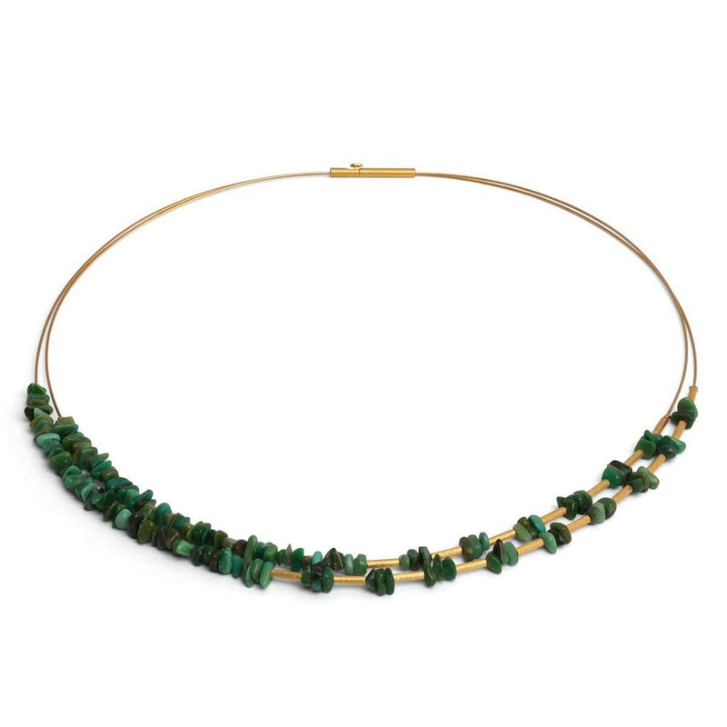 Chipas Green Turquoise Necklace - 85374356-Bernd Wolf-Renee Taylor Gallery
