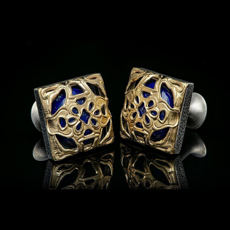 Men's Lotus Cufflinks - CL LAP YG-William Henry-Renee Taylor Gallery