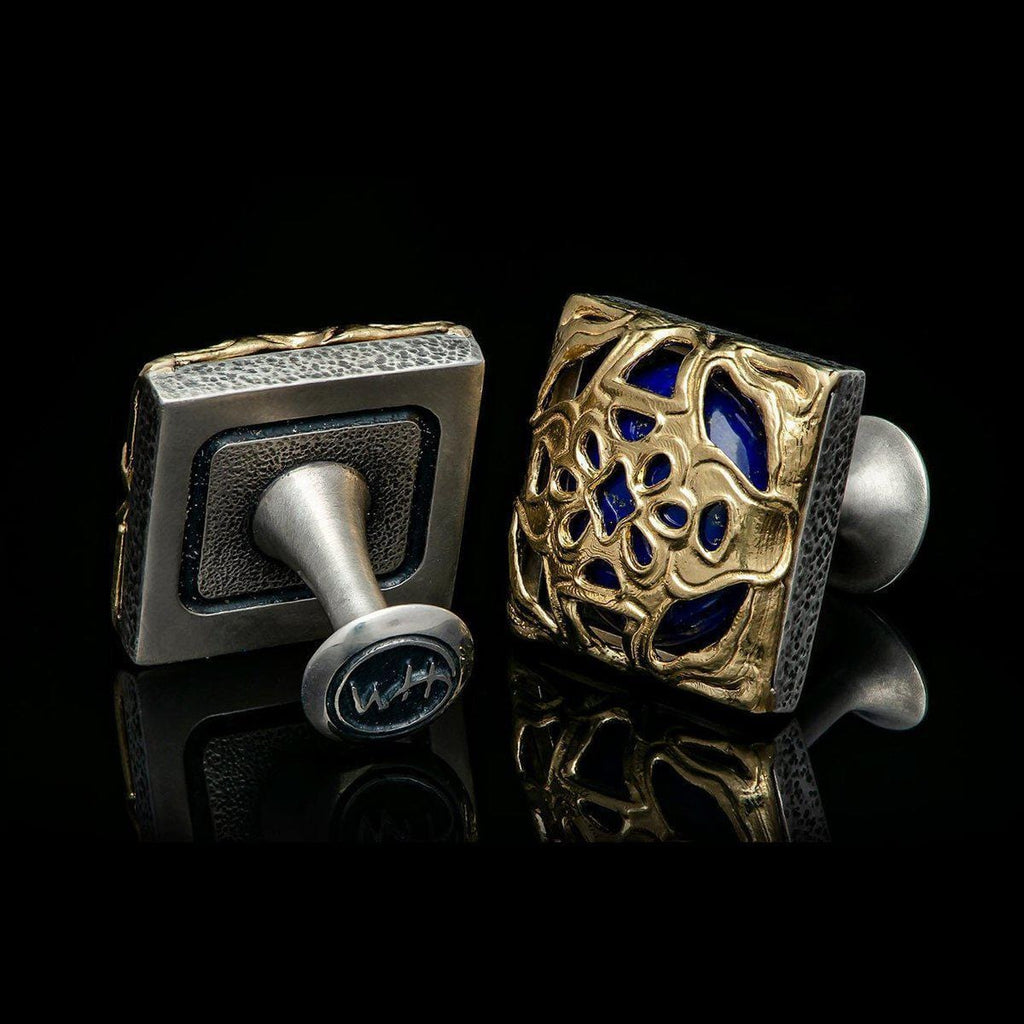 Men's Lotus Cufflinks - CL LAP YG-William Henry-Renee Taylor Gallery