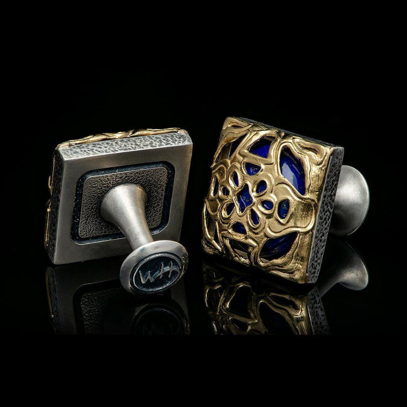 Men's Lotus Cufflinks - CL LAP YG-William Henry-Renee Taylor Gallery