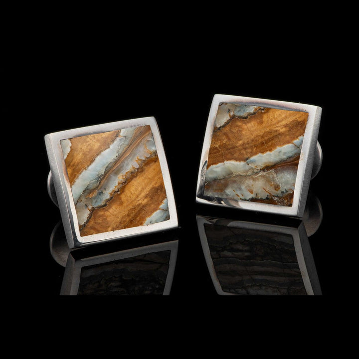 Men's Brown Mammoth Duo Cufflinks - CL MTBR-William Henry-Renee Taylor Gallery