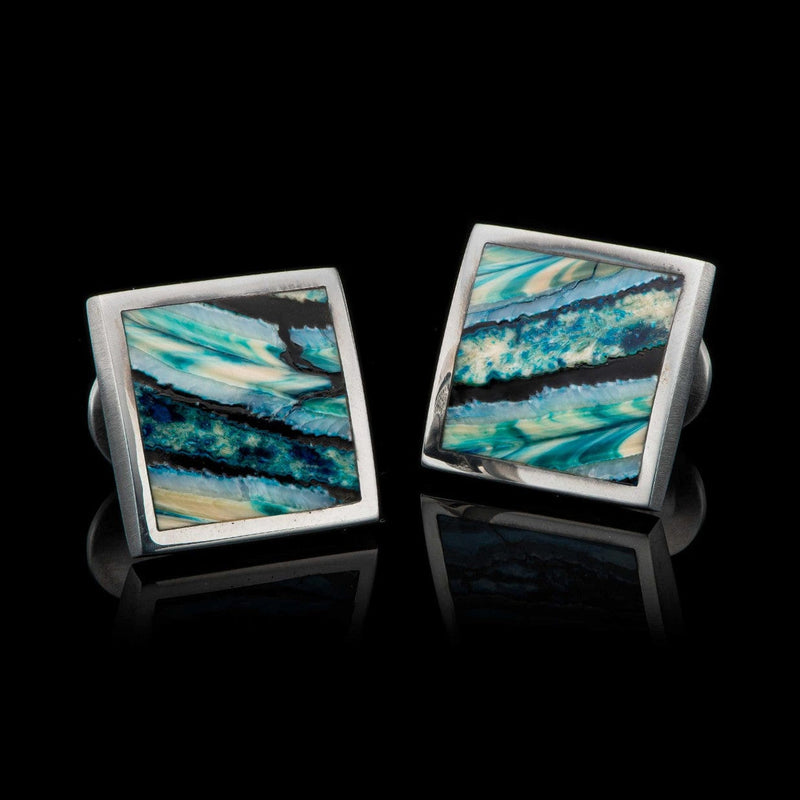 Men's Green Mammoth Duo Cufflinks - CL MTGR-William Henry-Renee Taylor Gallery
