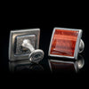 Men's Red Tiger Eye Duo Cufflinks - CL RTE-William Henry-Renee Taylor Gallery