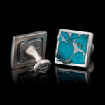Men's Turquoise Duo Cufflinks - CL TQ-William Henry-Renee Taylor Gallery