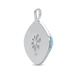 Clarity Cushion Necklace - Nclar01-00-Marahlago Larimar-Renee Taylor Gallery