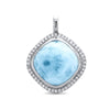 Clarity Cushion Necklace - Nclar01-00-Marahlago Larimar-Renee Taylor Gallery