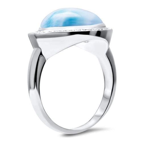 Clarity Cushion Ring - Rclar01-00-Marahlago Larimar-Renee Taylor Gallery