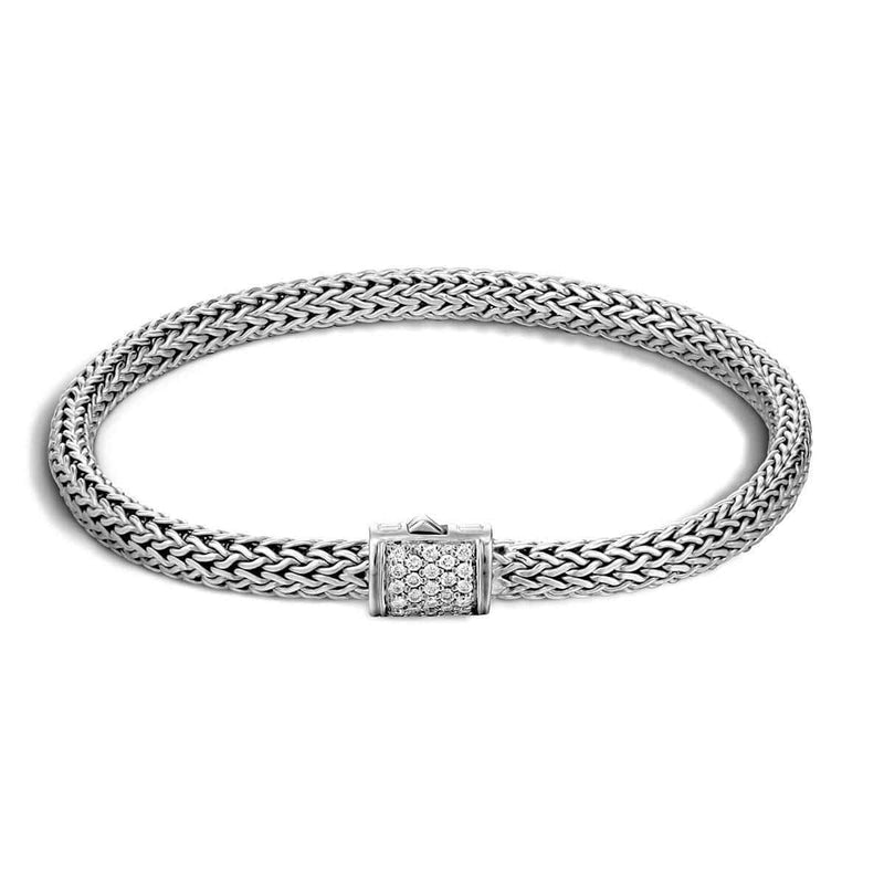 Classic Chain Bracelet with Diamonds - BBP96002DI-John Hardy-Renee Taylor Gallery