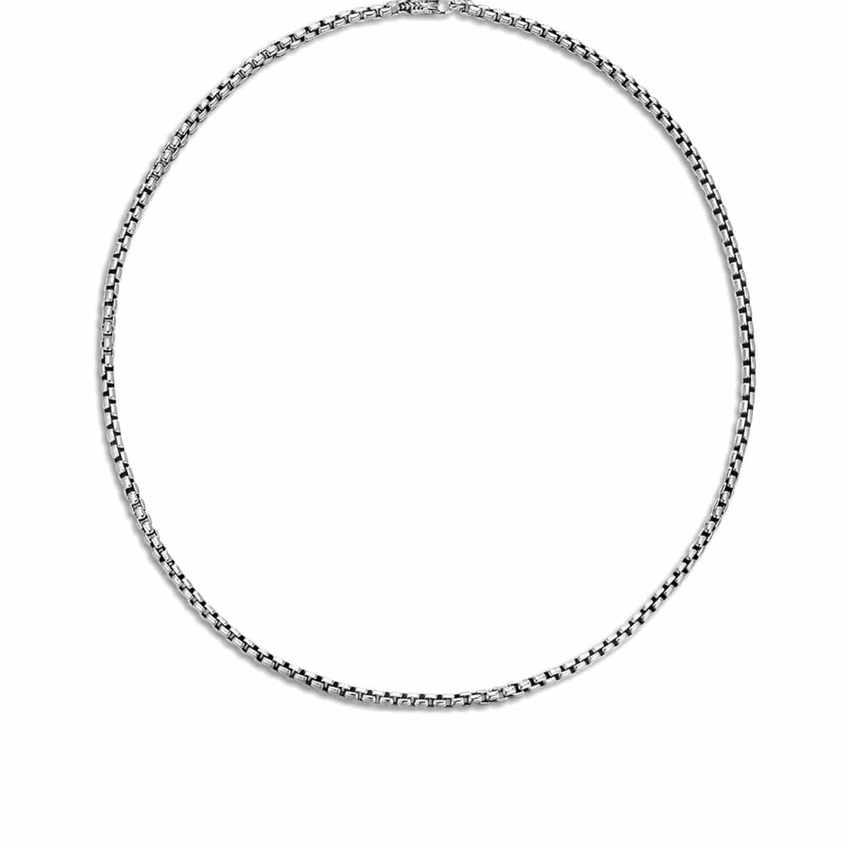Classic Chain Silver Box Chain Necklace - NB651049