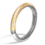 Classic Chain Silver & Bonded Gold Bangle - BZ999573-John Hardy-Renee Taylor Gallery