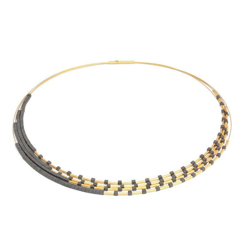 Cleama Hematite Necklace - 85372276-Bernd Wolf-Renee Taylor Gallery