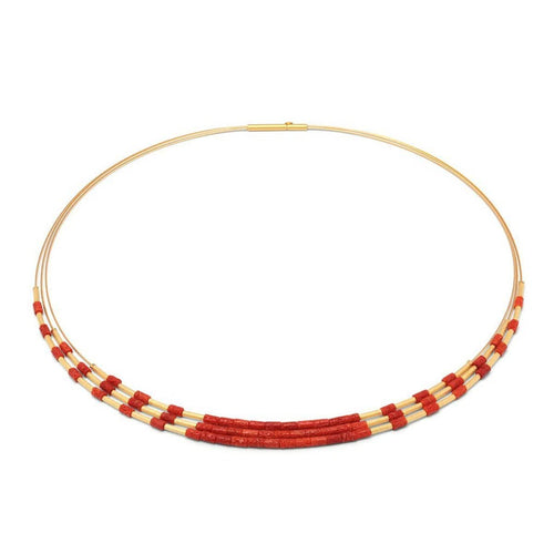 Clema Red Coral Necklace - 85219296-Bernd Wolf-Renee Taylor Gallery