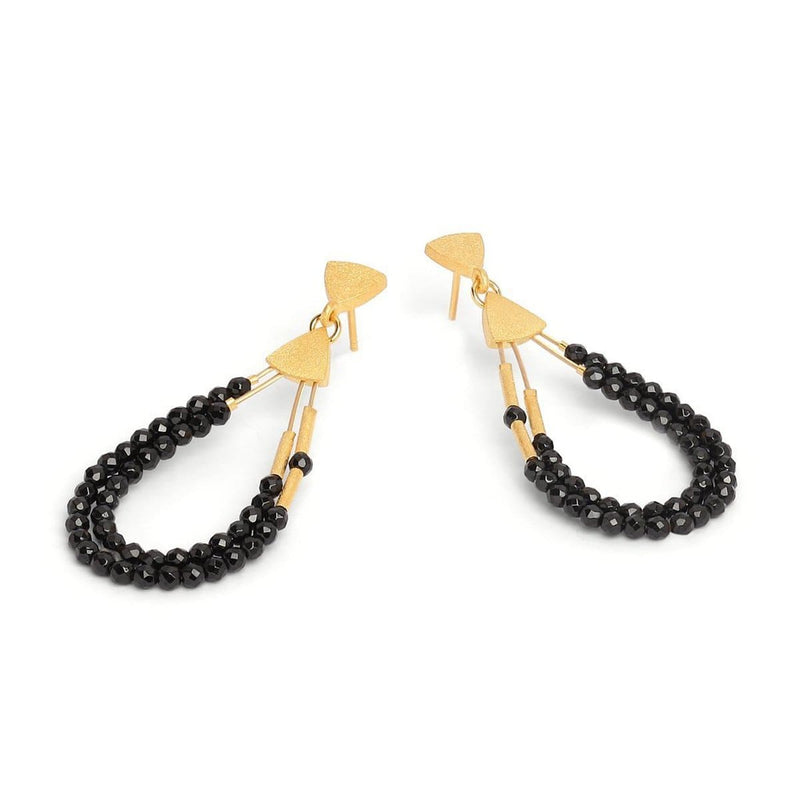 Cleni Black Spinel Earrings - 15585496-Bernd Wolf-Renee Taylor Gallery