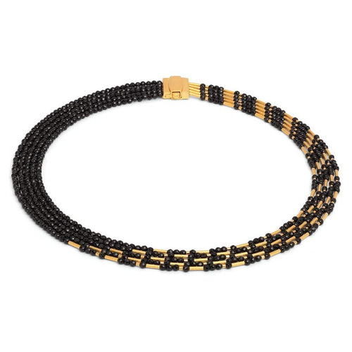 Cliopetra Black Spinel Necklace - 84014496-Bernd Wolf-Renee Taylor Gallery
