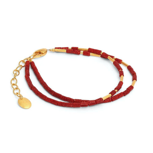 Clia Red Coral Bracelet - 82072296-Bernd Wolf-Renee Taylor Gallery