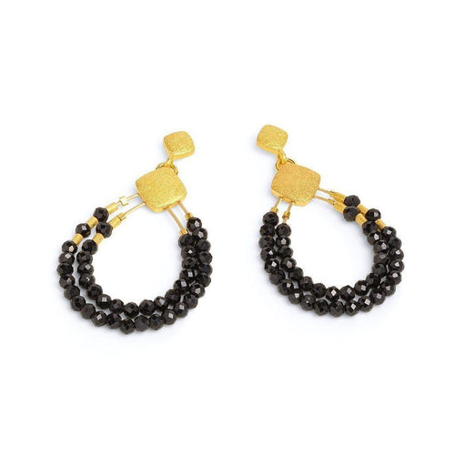 Clini Black Spinel Earrings - 15576496-Bernd Wolf-Renee Taylor Gallery