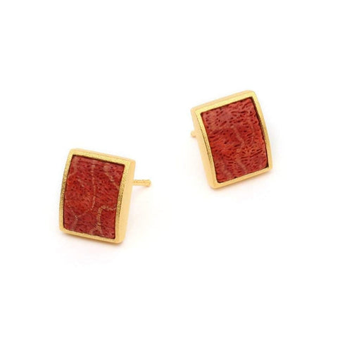 Colano Coral Earrings - 19250296-Bernd Wolf-Renee Taylor Gallery