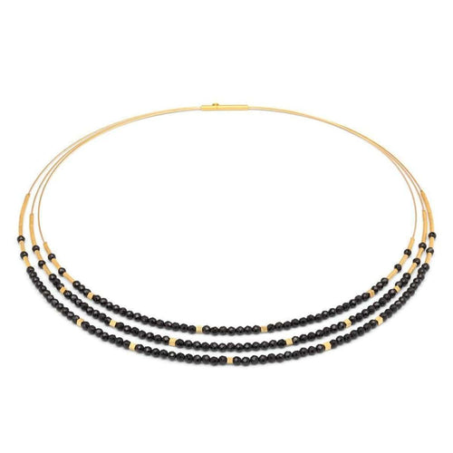 Cubaleni Black Spinel Necklace - 83206496-Bernd Wolf-Renee Taylor Gallery