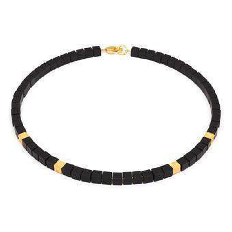 Cube Onyx Necklace - 84481896-Bernd Wolf-Renee Taylor Gallery