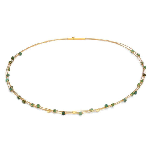 Cubelito Green Turquoise Necklace - 85344356-Bernd Wolf-Renee Taylor Gallery