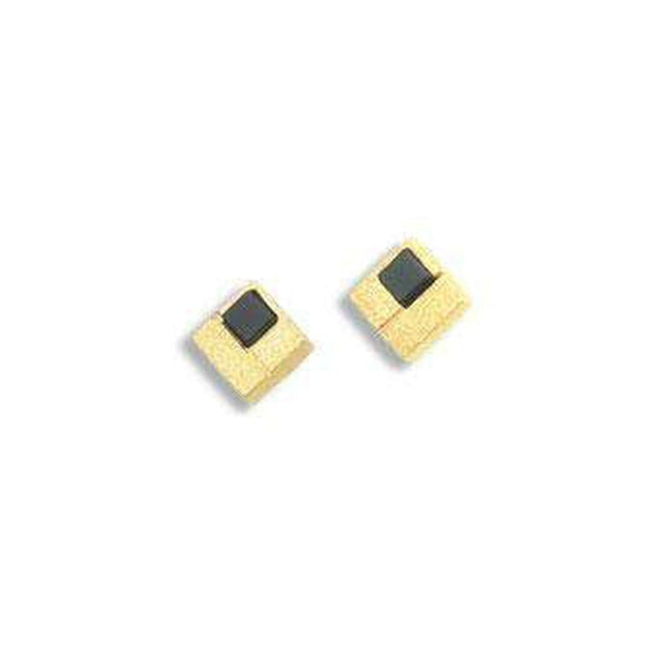 Cubio Onyx Pin Earrings - 19242896-Bernd Wolf-Renee Taylor Gallery
