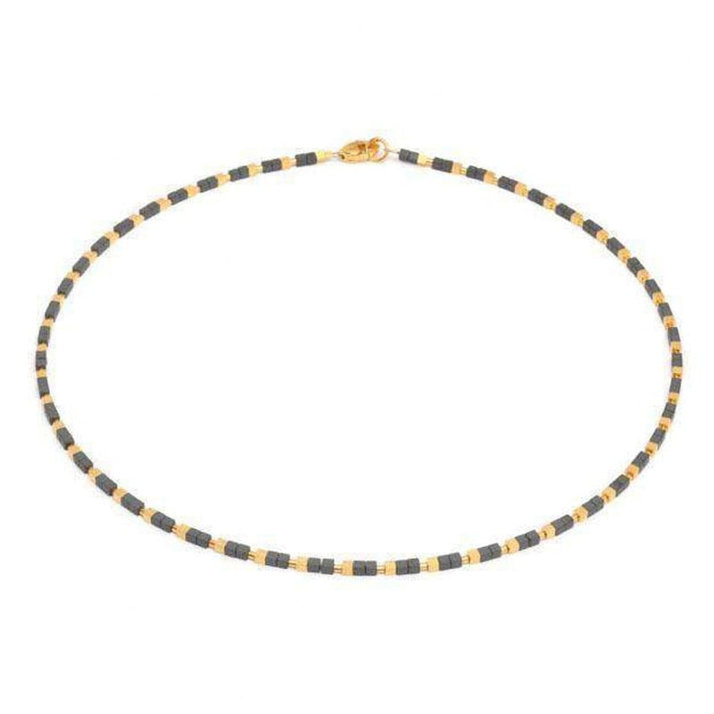 Cudos Hematite Necklace - 84422276-Bernd Wolf-Renee Taylor Gallery