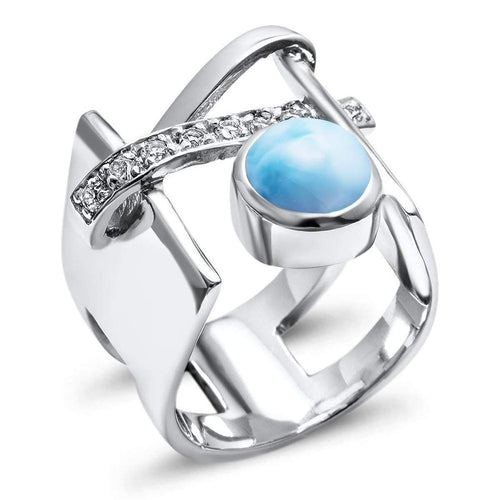 Dante Ring - Rdant00-00-Marahlago Larimar-Renee Taylor Gallery