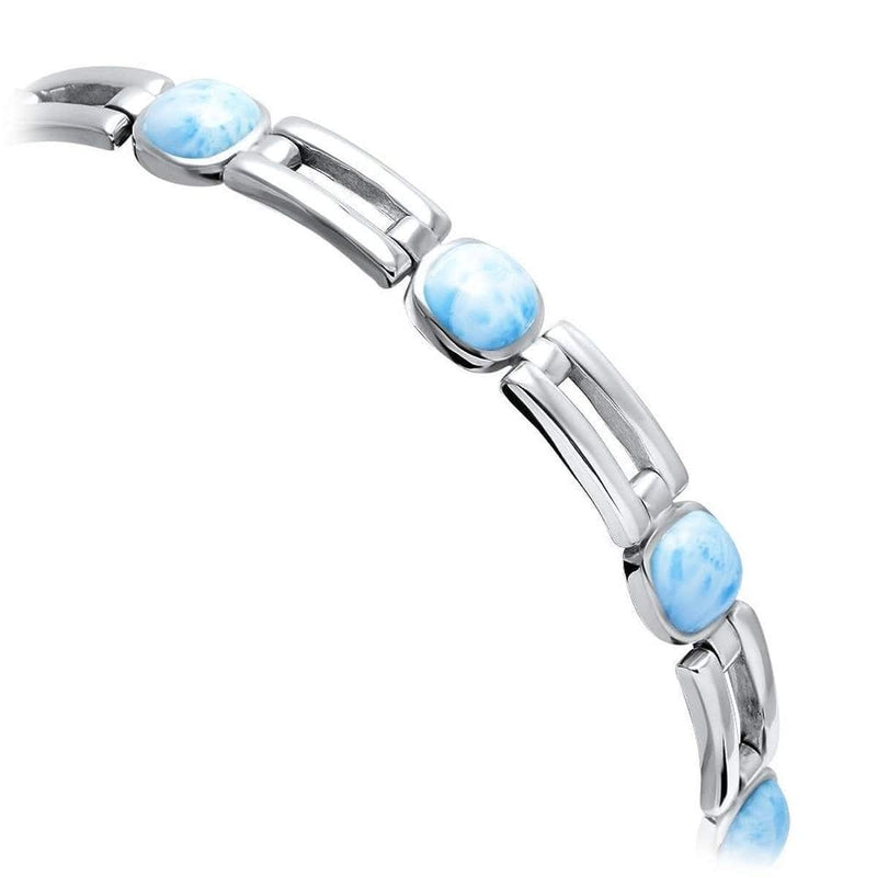 Del Mar Bracelet- Bdelm00-00-Marahlago Larimar-Renee Taylor Gallery