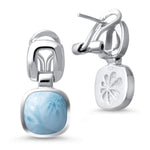 Del Mar Earrings - Edelm00-00-Marahlago Larimar-Renee Taylor Gallery