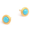 Disca Turquoise Pin Earrings - 19227256-Bernd Wolf-Renee Taylor Gallery