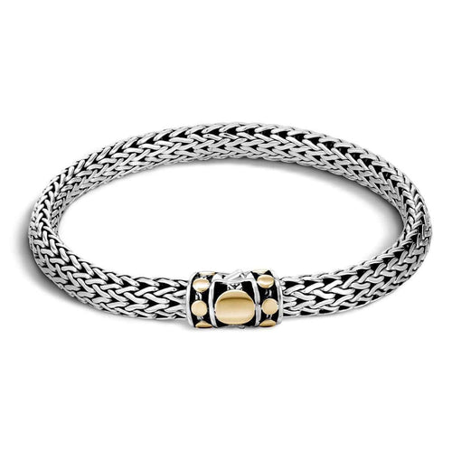 Dot Deco Gold Silver Small Bracelet - BZ33666-John Hardy-Renee Taylor Gallery