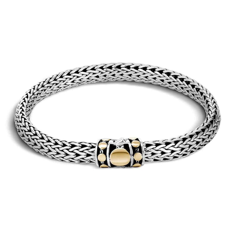 Dot Deco Gold Silver Small Bracelet - BZ33666-John Hardy-Renee Taylor Gallery