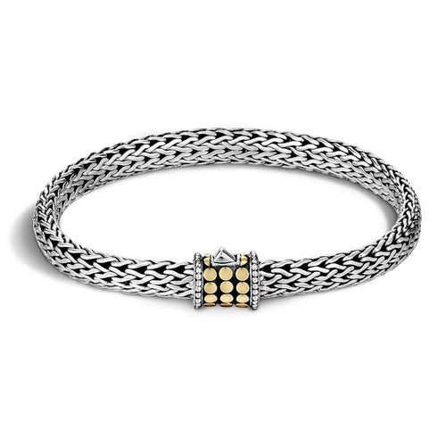 Dot Gold & Silver Small Bracelet - BB904GCA-John Hardy-Renee Taylor Gallery
