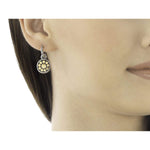 Dot Gold Silver Small Round Hoop Drop Earrings - EZ33748-John Hardy-Renee Taylor Gallery