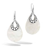 Dot Silver Mother of Pearl Earrings - EBS3909MOP-John Hardy-Renee Taylor Gallery