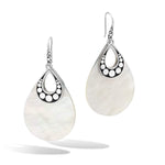 Dot Silver Mother of Pearl Earrings - EBS3909MOP-John Hardy-Renee Taylor Gallery